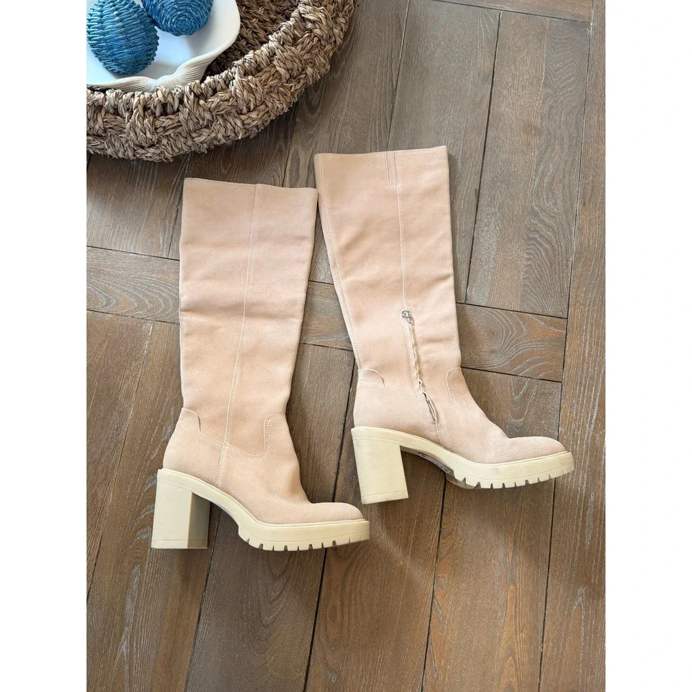 Dolce‎ Vita Corry H2O Tall Boots Womens Dune Suede 9.5